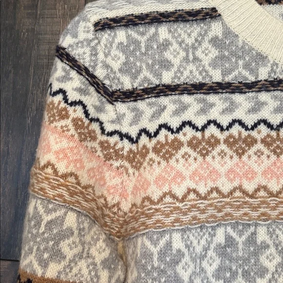 J. Crew Snowflake Wool Sweater - Picture 2 of 6